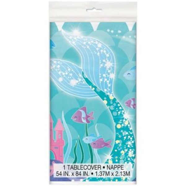 Party Mermaid Table Cover 1.37x2.13m