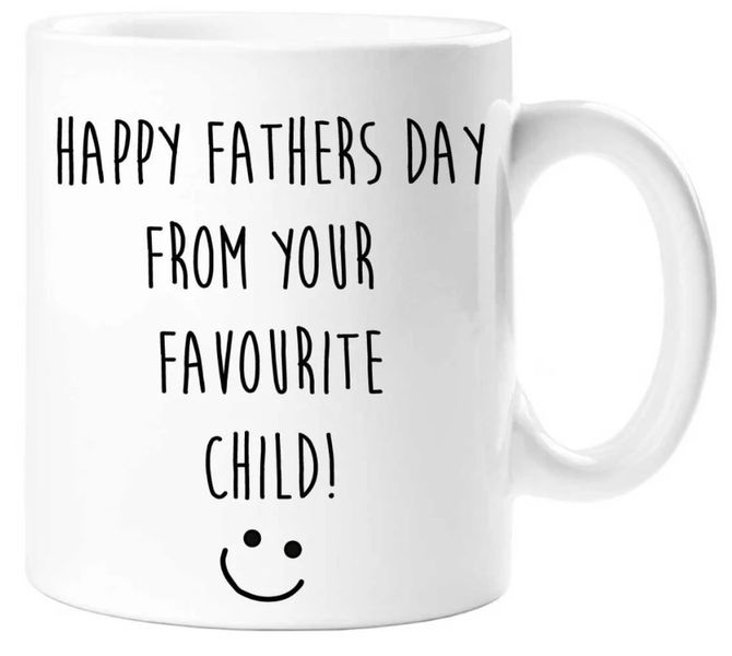Happy Father's Day From Your Favourite Child Gift Rock Slate