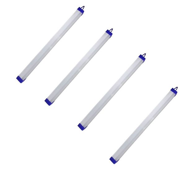 Set of 4 90W USB LED Battery Bulb Light