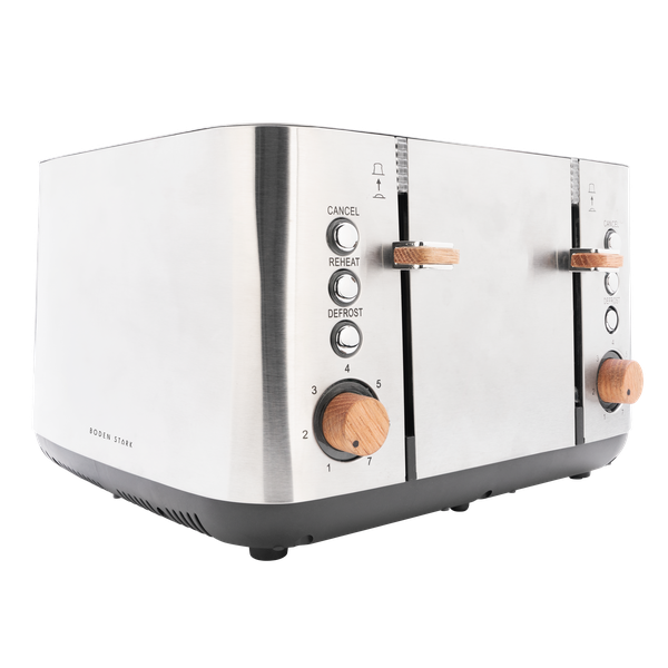 Boden Stark 4-Slice Stainless Steel Toaster - Anson Collection