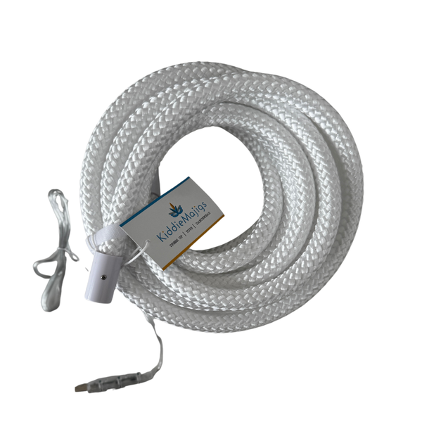 5m RGB LED Neon Woven Rope Light - Waterproof with Remote Control