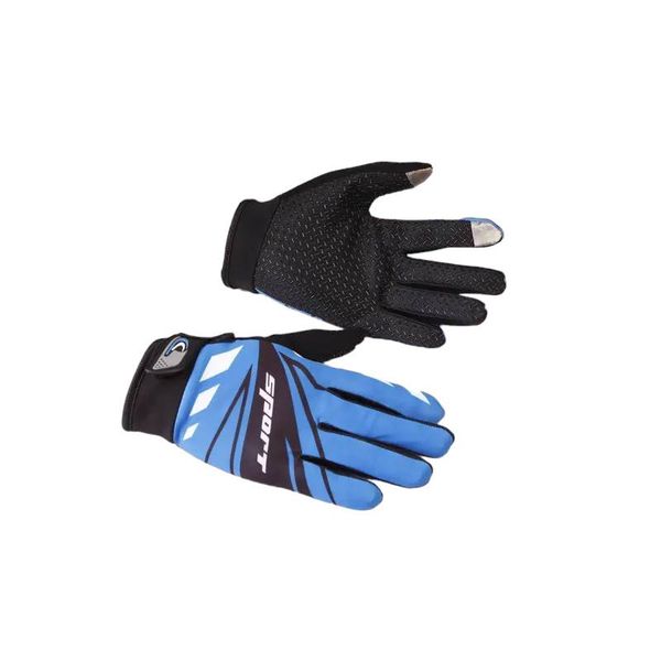 Cycling/Biking Outdoor Sports Full Finger Gloves-Blue