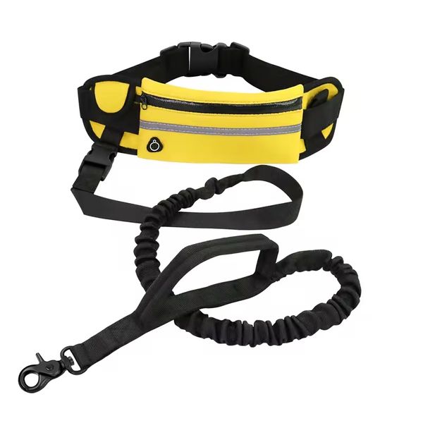 Dogs-up Bungee Leash for Dogs Hand Free Running With Reflective Traction