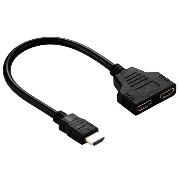 HDMI To HDMI 0.32 m HDMI Splitter Adapter Cable 1 Male To 2 Female BY GD