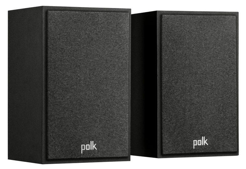 Polk Monitor XT15 High-Resolution Compact Bookshelf Speakers (Pair) - Black