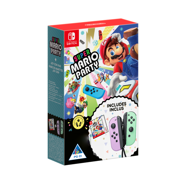 Super Mario Party + Joy-Con Pair (Pastel Purple/Pastel Green)