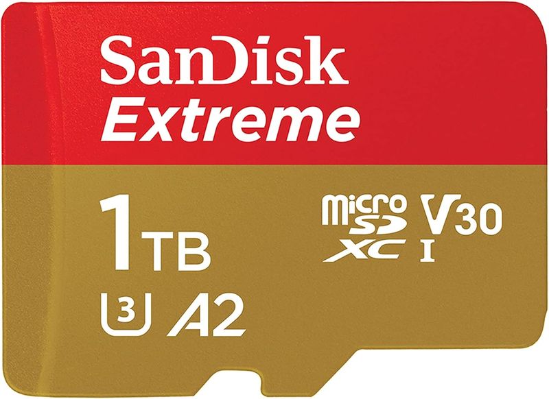 1TB Extreme microSDXC UHS-I Memory Card with Adapter - Up to 190MB/s