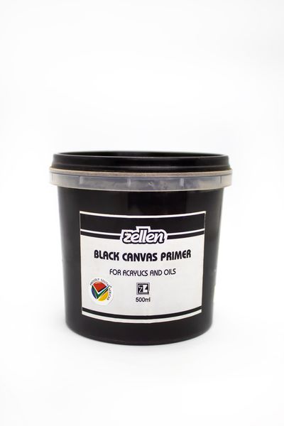 Zellen Artists' Black Canvas Primer 500ml