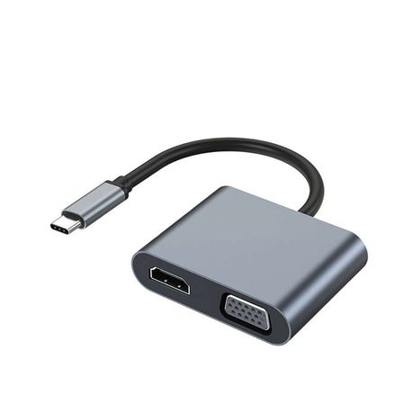 TYPE -C to HDTV(4KX2K) +VGA 2 IN 1 ADAPTER Image