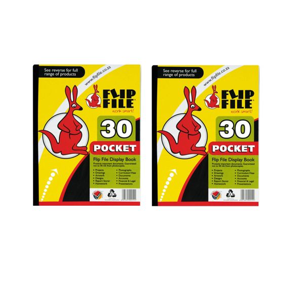 30 Pockets Flip File - Pack of 2
