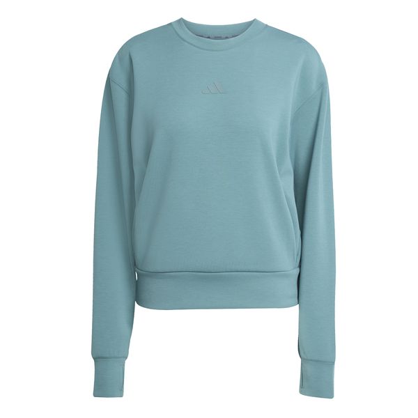 adidas Women's Designed-for-Training Warm-Up Crewneck Sweatshirt - Teal