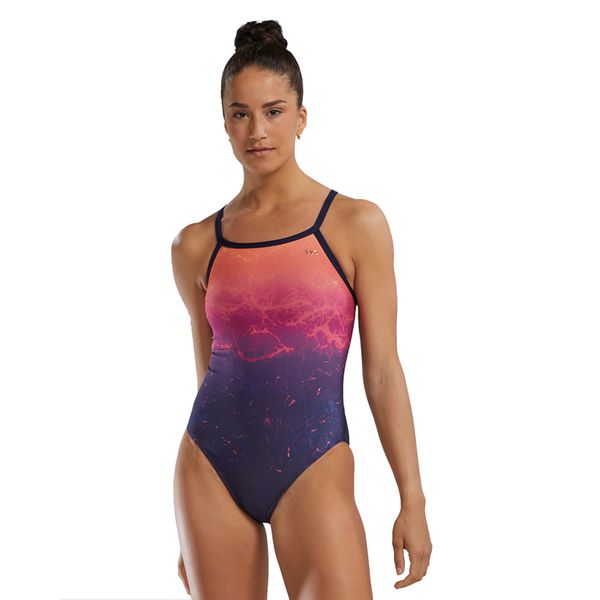 TYR Durafast Elite Infrared Diamondfit Bathing Suit - Navy/Multi