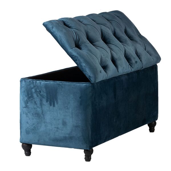 Lifestyle Deep Button Bench w/ Added Storage