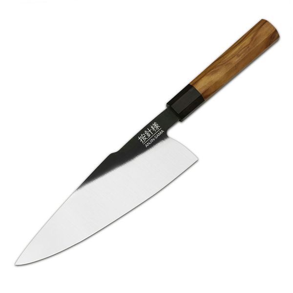 ANJIN-SAMA Chef Knife - Stainless Steel Blade with Olive Wood Handle