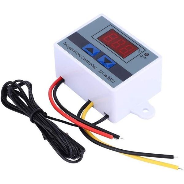 12V Digital Thermostat - 120W Waterproof Temp Controller with Sensor Probe
