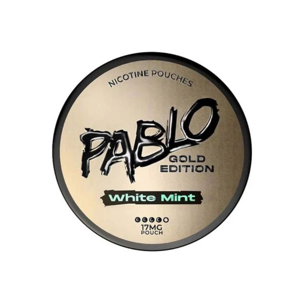 PABLO White Mint Gold Edition 17mg Nicotine Pouches
