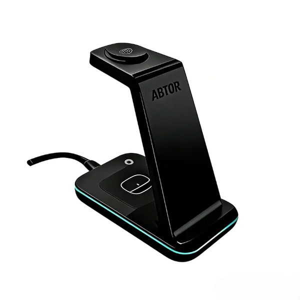 Three-in-One Wireless Charger - Compatible with Samsung Galaxy Mobile Phone