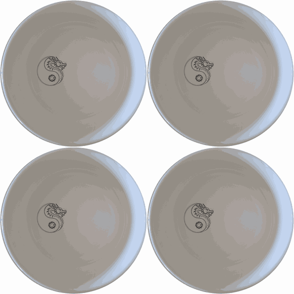 Yingyang Chinese Dragons Bowl Set of 4 - Range 4