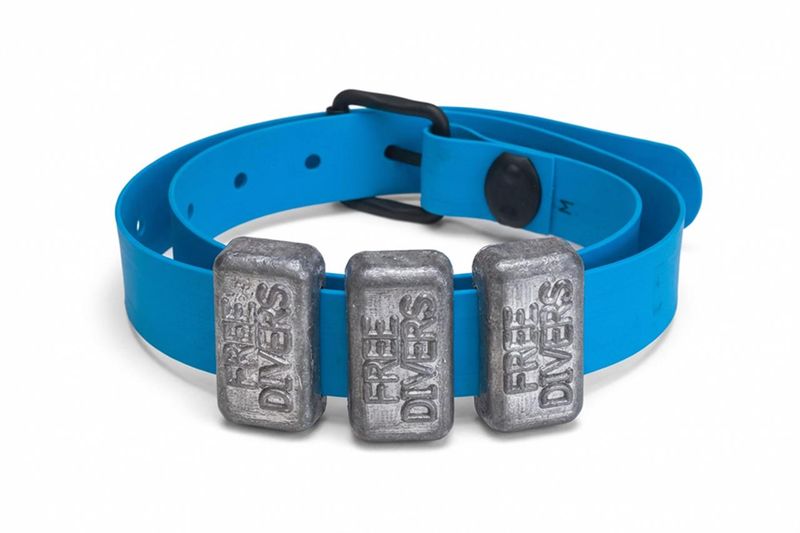 Free Divers 3kg Diving Weights with Quick Release Rubber Weight Belt