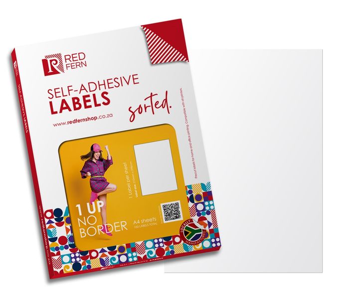 Redfern1upnb A4 Self-Adhesive Labels 10Sheets