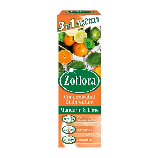 Zoflora Concentrated Disinfectant - Mandarin &amp; Lime - 3 in 1 Action - 250ml