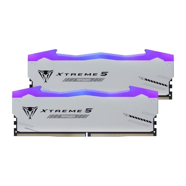 Patriot Viper Xtreme-5 RGB 32GB (2×16GB) DDR5-6000 Gaming RAM White