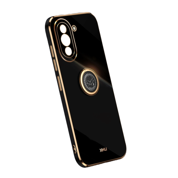 Electroplate TPU Ring Case Compatible Huawei Nova 10 Black