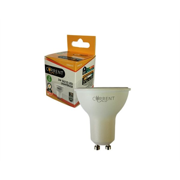 Current Light Bulb - LED - GU1 - 3W - Warm White - Bulk Pack of 14