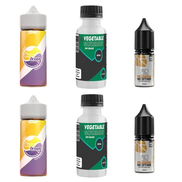 Dispo Drops Longfill Combo 120ml - Tropical Passionfruit - 2mg (2 Pack)