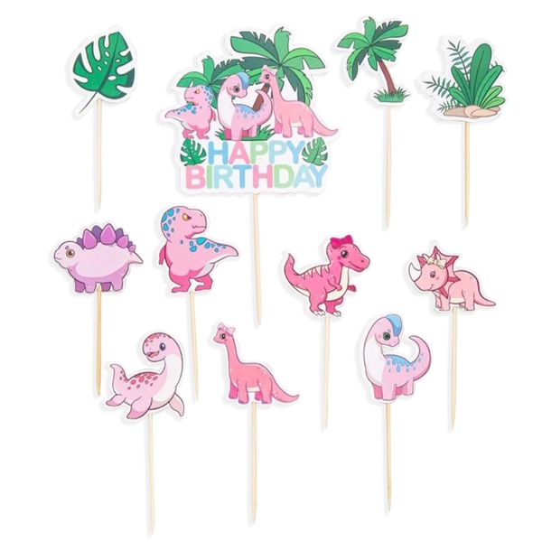 Dinosaur Cake Topper Set