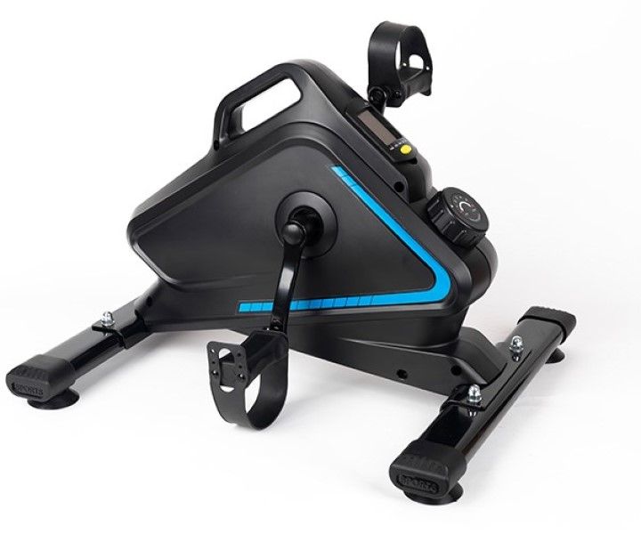Zoolpro Pedal Cardio Magnetic Exercise Bike with Monitor - Black and Blue