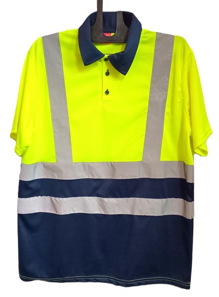 Work Shirt Two Tone With Reflective Tape Half Sleeves by Creative Combos