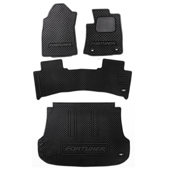 Toyota Fortuner GD-6 - Full Set Rubber Mats Automatic Small Boot (Left In)