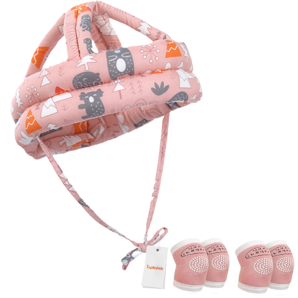 TopikaKids - Baby Safety Helmet with Knee Pads for Crawling and Walking