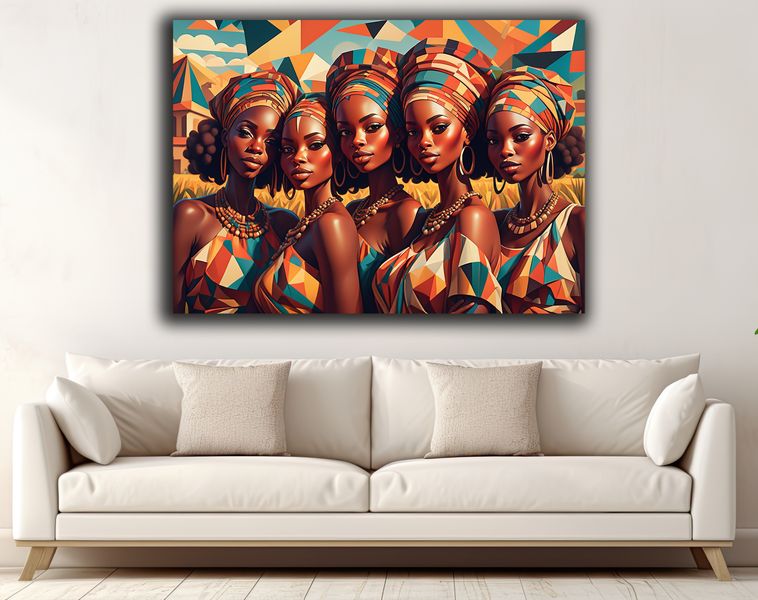 0231 African Women Beauty Canvas Wall Art