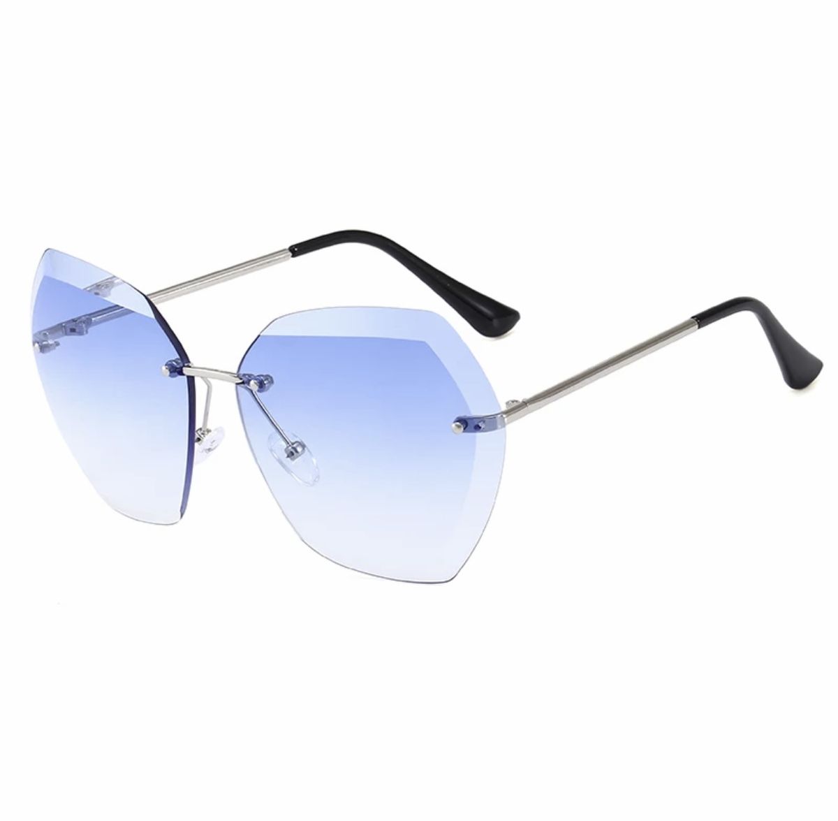 Rimless sale sunglasses womens