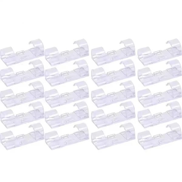 Cable Clips - Transparent Wire Organizers for Wall &amp; Desk Cable Management