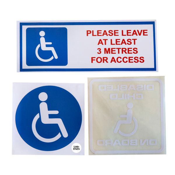 Disabled sticker - Child - 3pk - Little Finds
