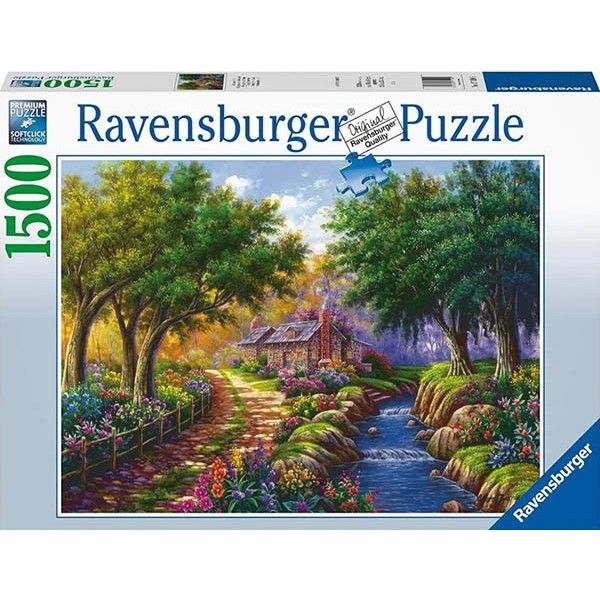 Ravensburger Puzzle Cottage By The River - 1500-Piece