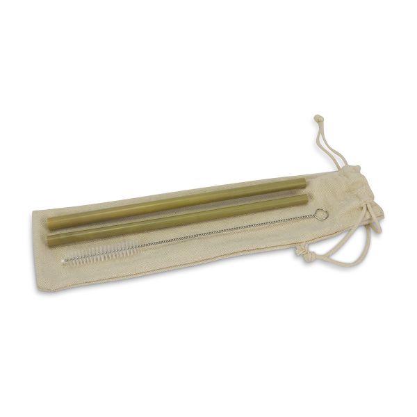 Bamboo Straw - Environmentally Friendly - 2 Pack