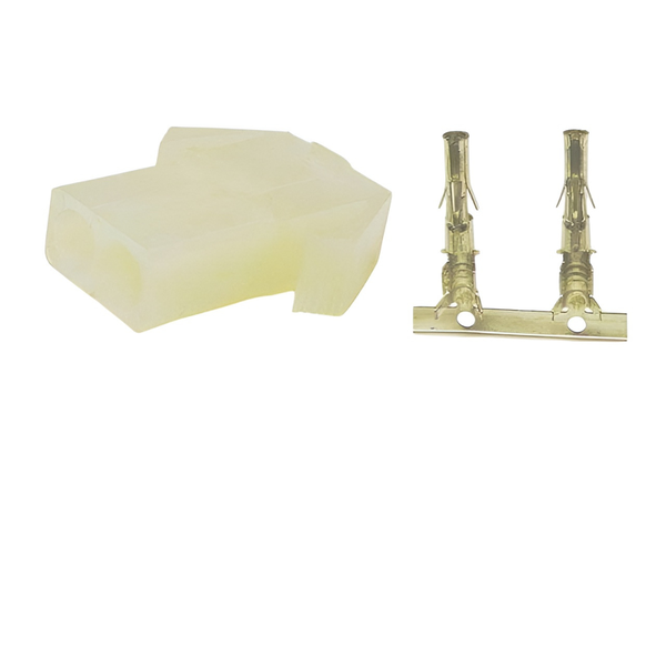 XY142-02F 6.2mm 2-Pin In-line Female Connector with Release-Lock