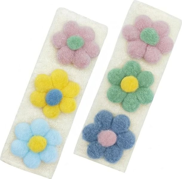 Pair of Cute Flower Car Seat Belt Covers for Kids
