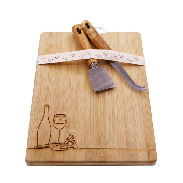 Launch Republic Cheese &amp; Snack Platter With Cheese Cutters Engraved