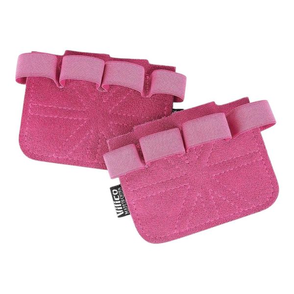 Womans Leather Weightlifting Gloves - Grip Support for Gym - Pink
