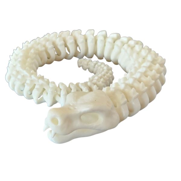 Articulated Skeleton Snake Toy - 58cm Flexible Bone Serpent Figure