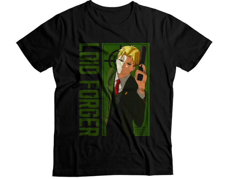 Loid Forger Spy x Family Agent Twilight Green Dossier Graphic T-Shirt