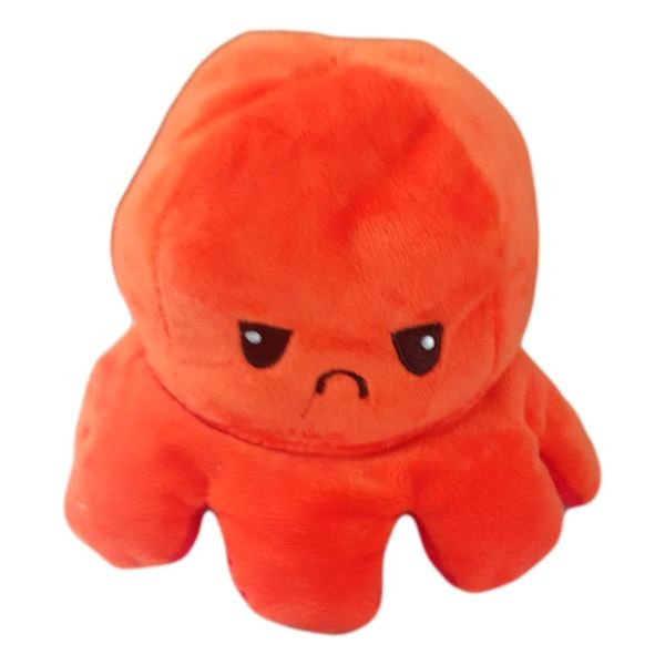 Reversible Mood Octopus Plush Toy
