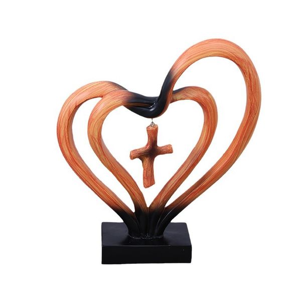 Love Cross Decor for Bedroom, Living Room or Office Desk Display