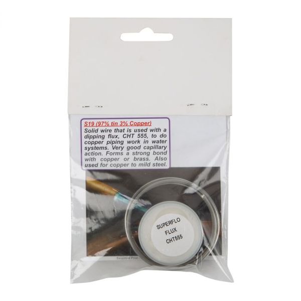 Solder Wire 97/3 &amp; Flux Diy Kit
