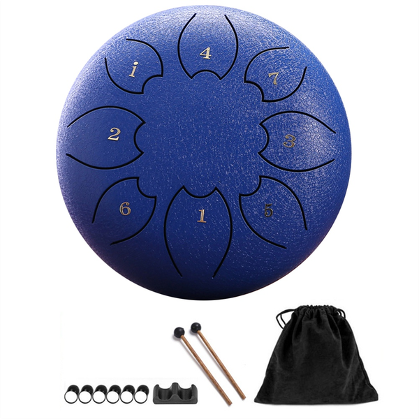 Rain Drum For Outside Steel Tongue Drum 8Notes 6 Inches Green